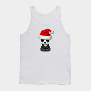 Baby Panda Bear Wearing a Santa Hat Tank Top